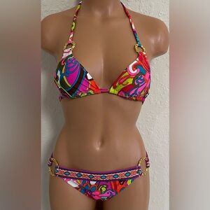 Trina Turk flower ring bikini set
